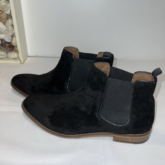 Modern Fiction Irony Suede Chelsea Boots Black Sz 11 Men’s - Picture 15 of 15